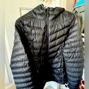 Lole puffer jacket. It can compress to a very small travel package